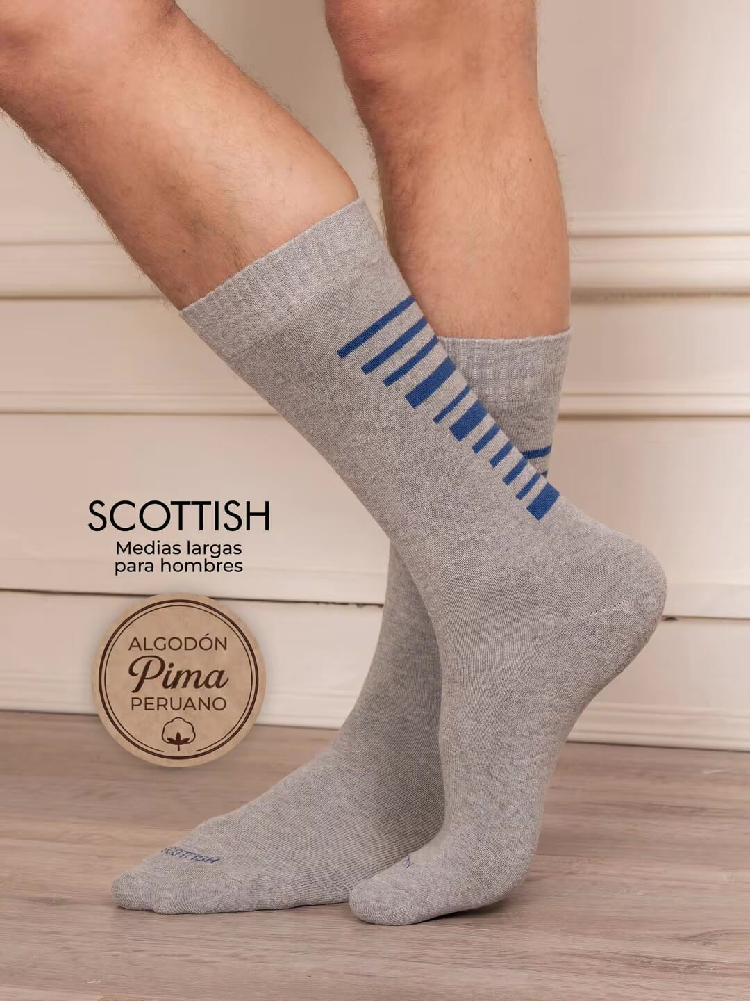 Medias largas Scottish para hombres